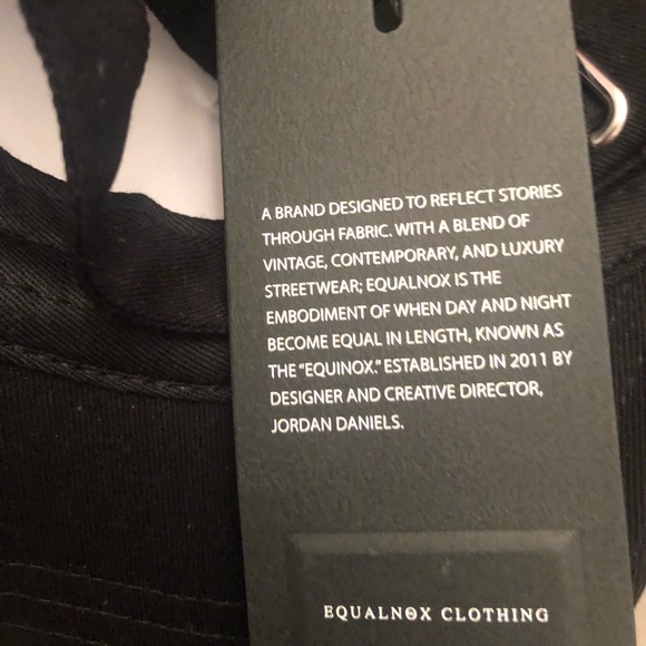 Equalnox Clothing Co. E Black hat ball cap - Picture 6 of 6